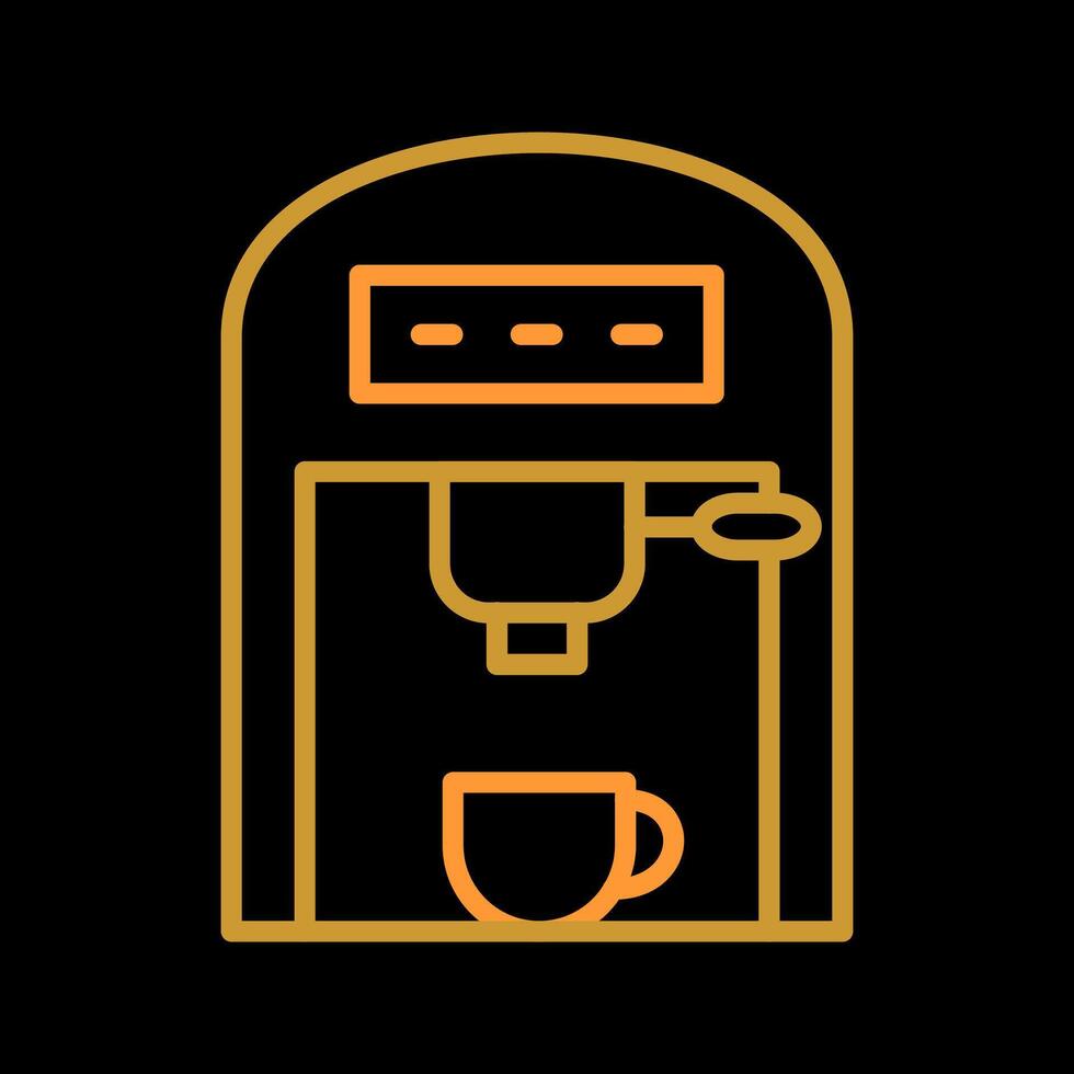 café máquina ii vector icono