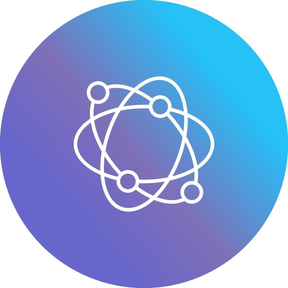 Atomic Structure Vector Icon