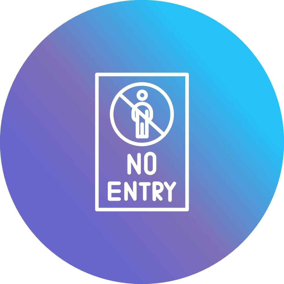 No Entry Sign Vector Icon