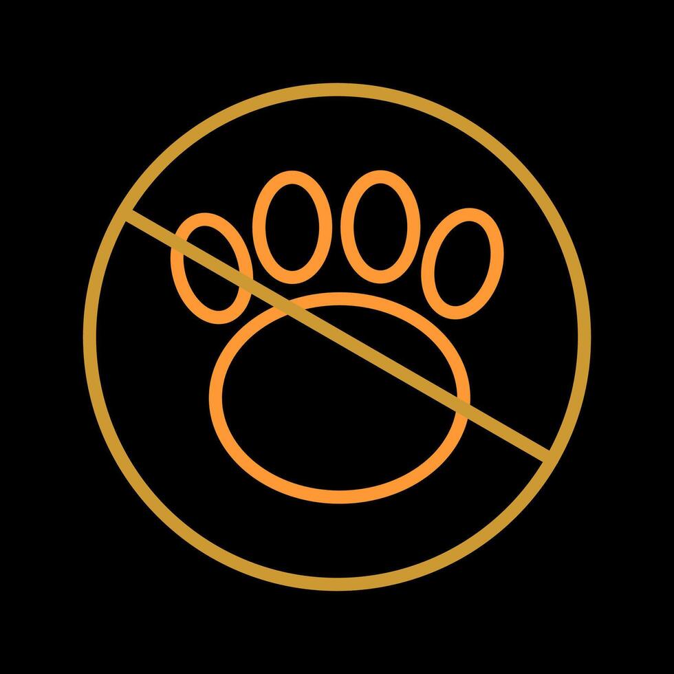 No Pets Vector Icon