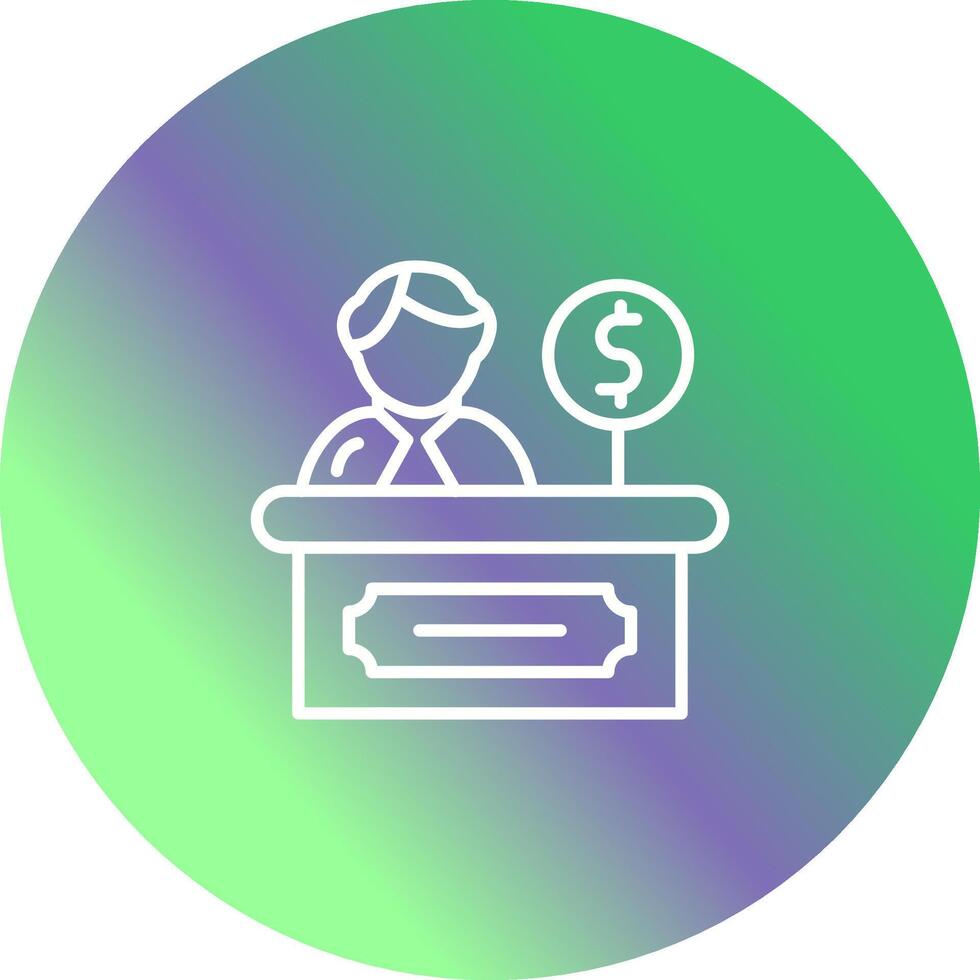 Cashier Vector Icon