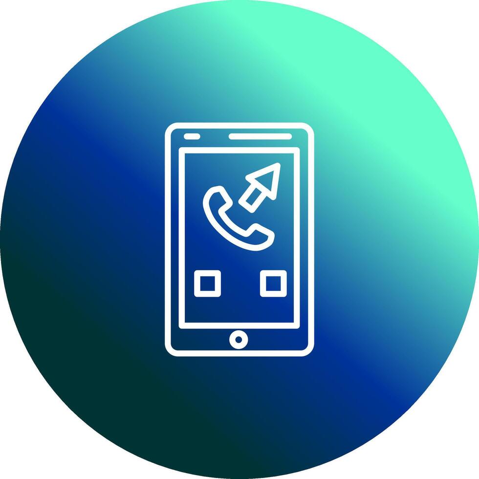 Outgoing Call Vector Icon