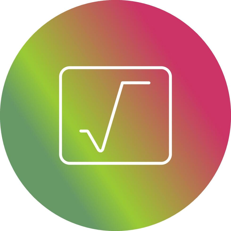 Square Root Vector Icon