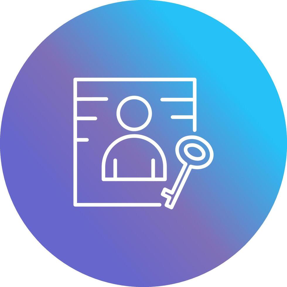 Business Key Vector Icon