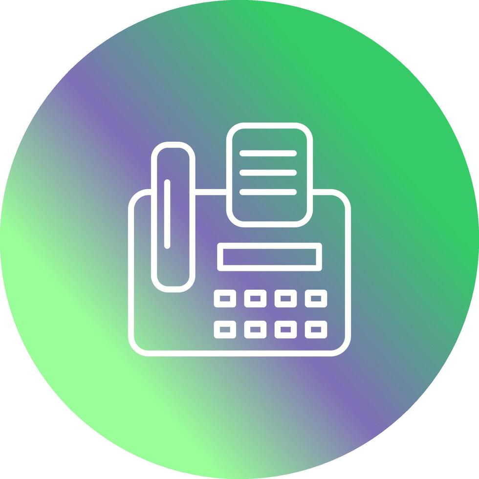 Fax Machine Vector Icon