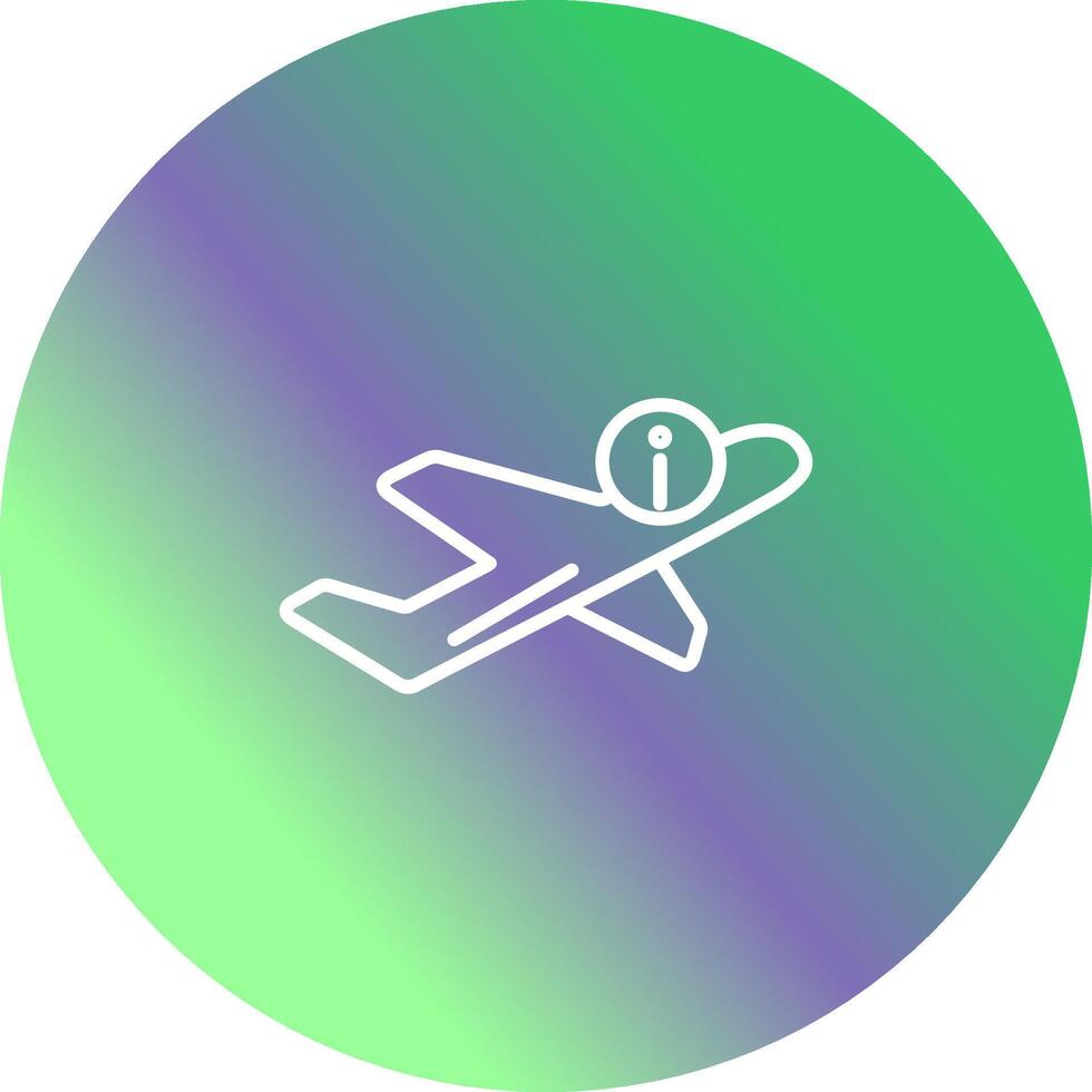 icono de vector de información de vuelo