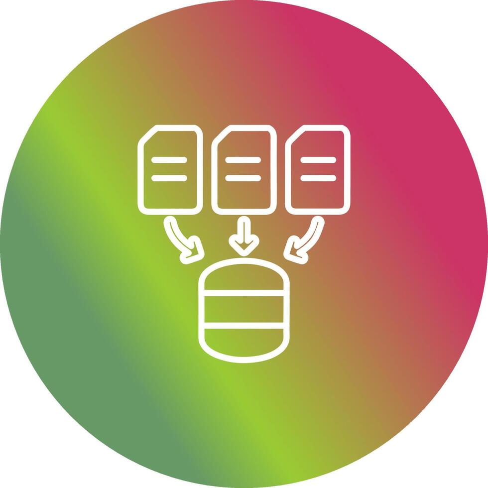 icono de vector de recopilación de datos