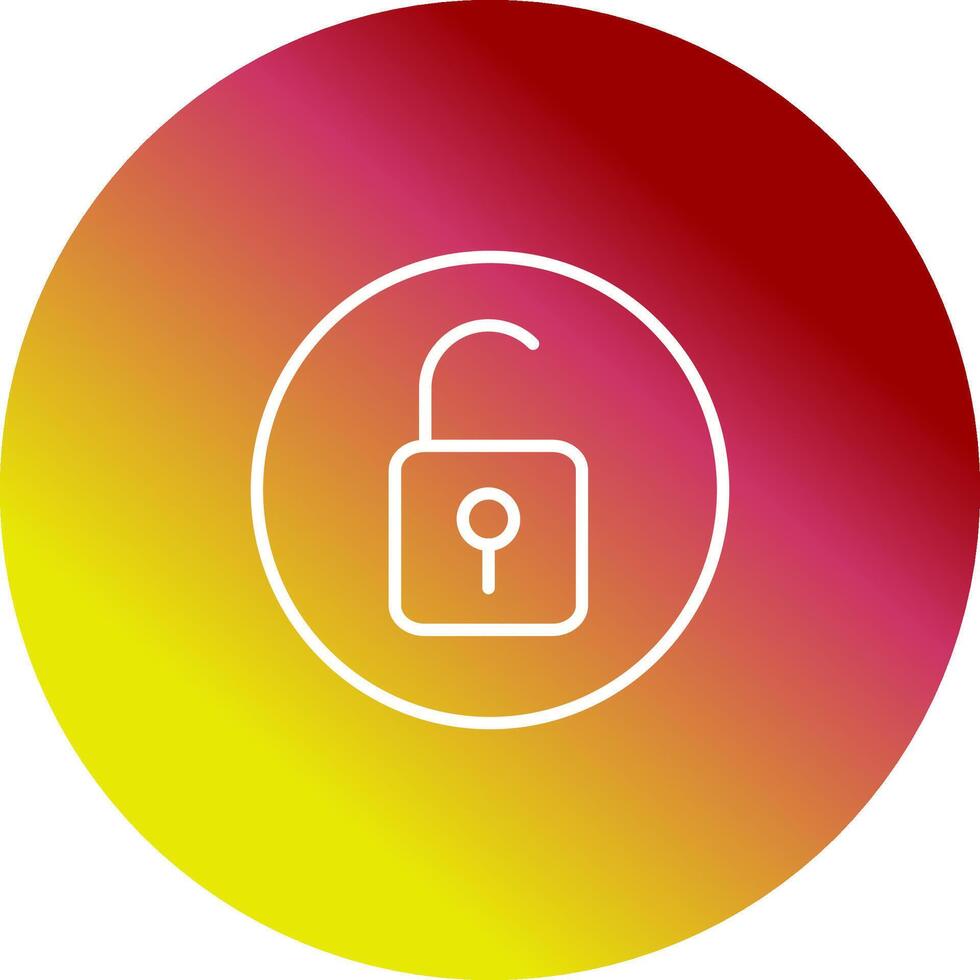 Open Lock II Vector Icon