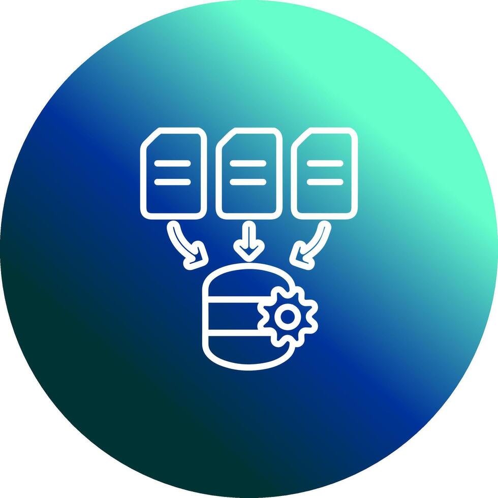 Data Processing Vector Icon