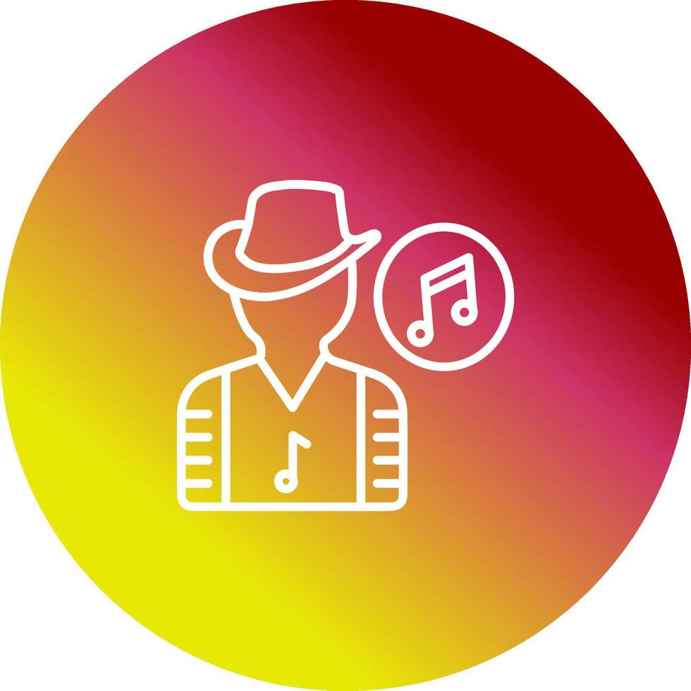 músico vector icono