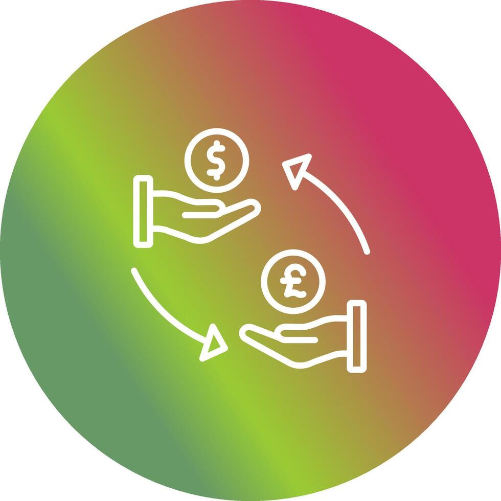 Dollar to Pound Vector Icon