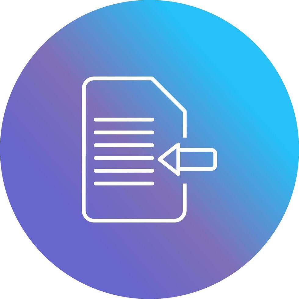 Import Document Vector Icon