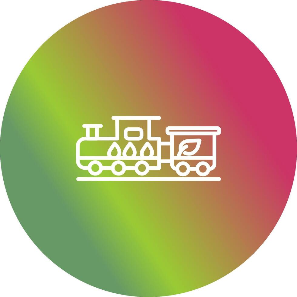 Ecology Train Vector Icon