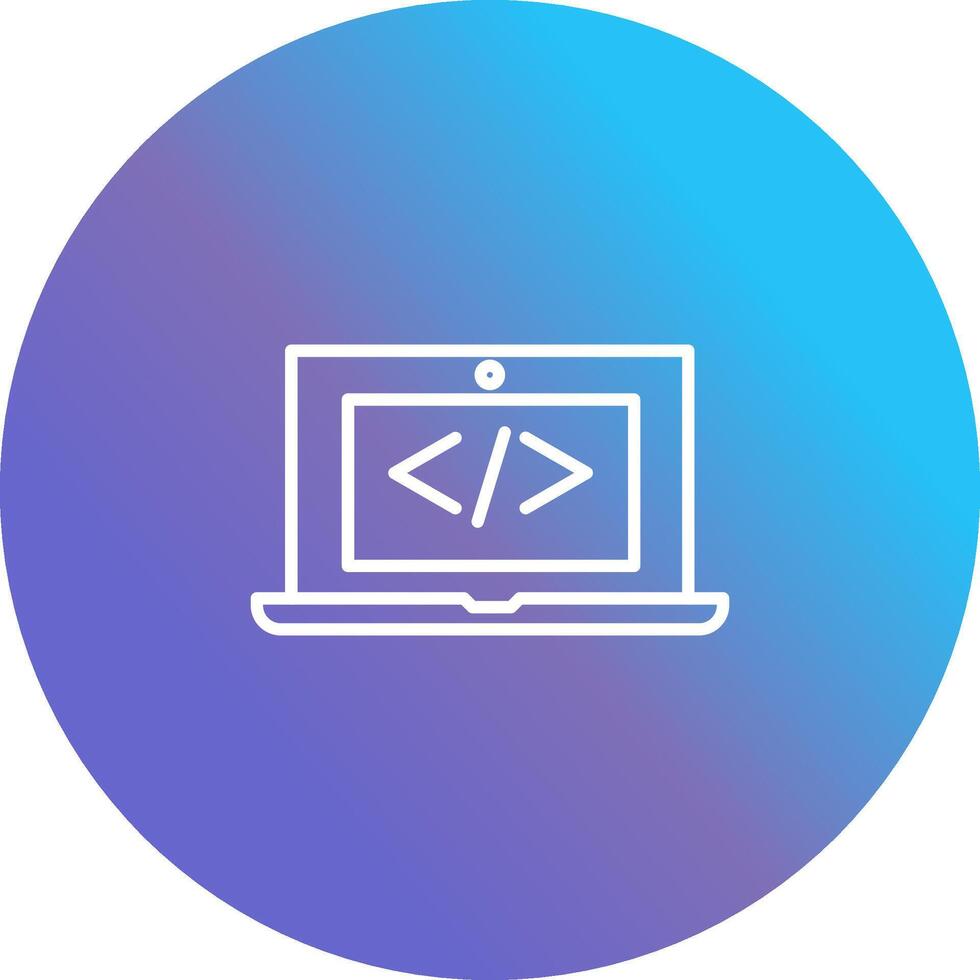 Coding Computer Vector Icon
