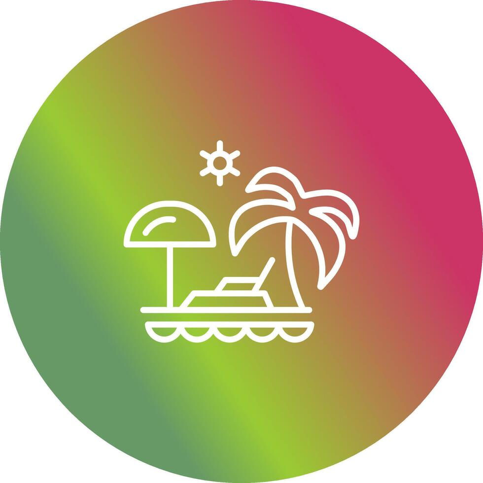 Vacation Spots Vector Icon