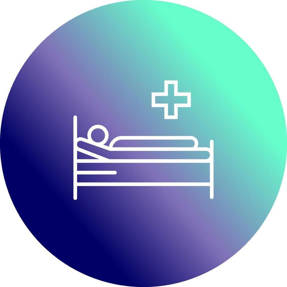 Patient Bed Vector Icon