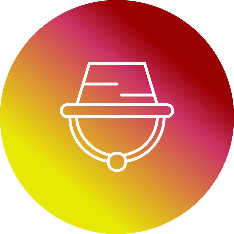 icono de vector de sombrero de camping