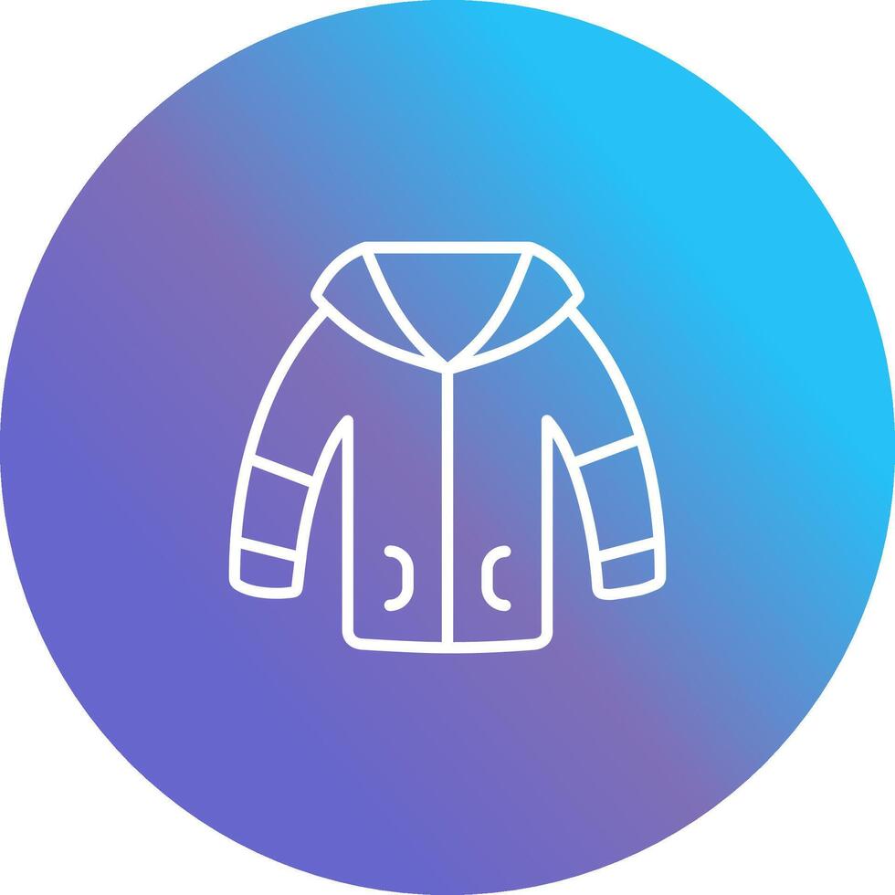 Winter Jacket Vector Icon