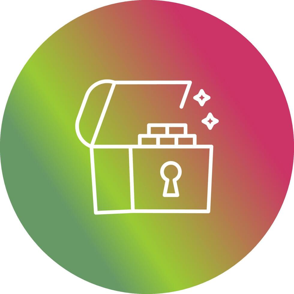 Open Treasure Box Vector Icon