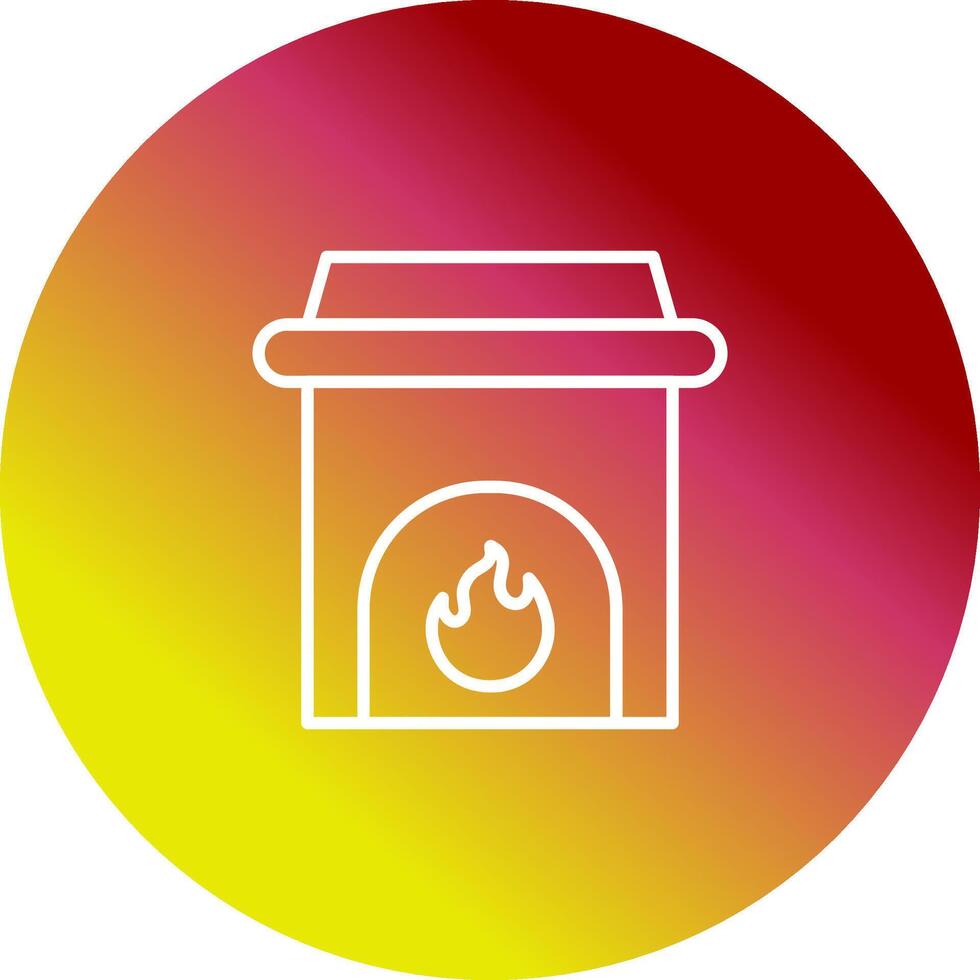 Fireplace Vector Icon