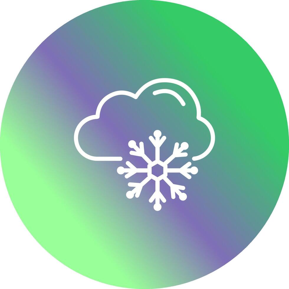 icono de vector nevado