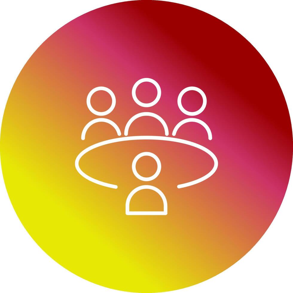 Conference Table Vector Icon