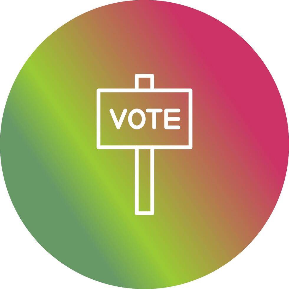 icono de vector de voto