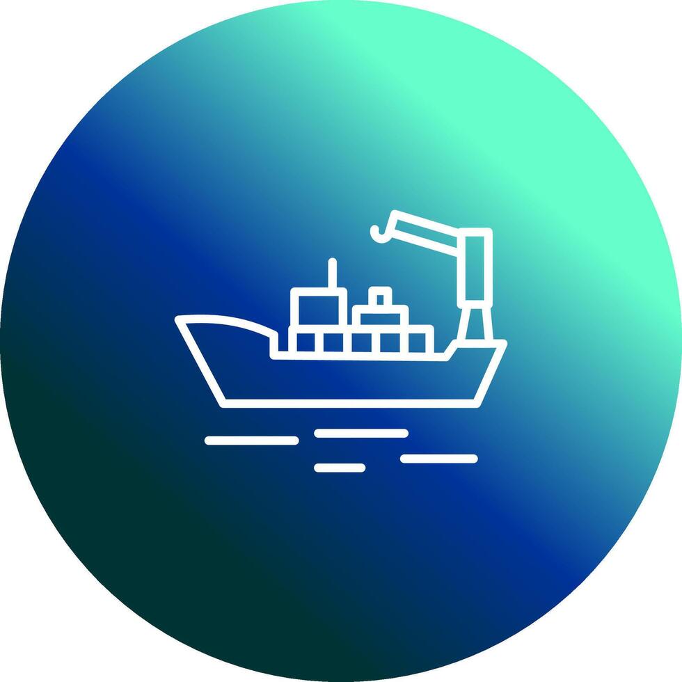 Cargo Ship II Vector Icon