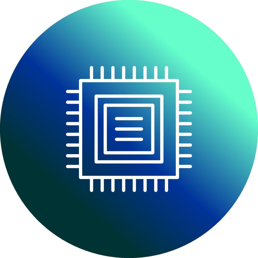 icono de vector de cpu