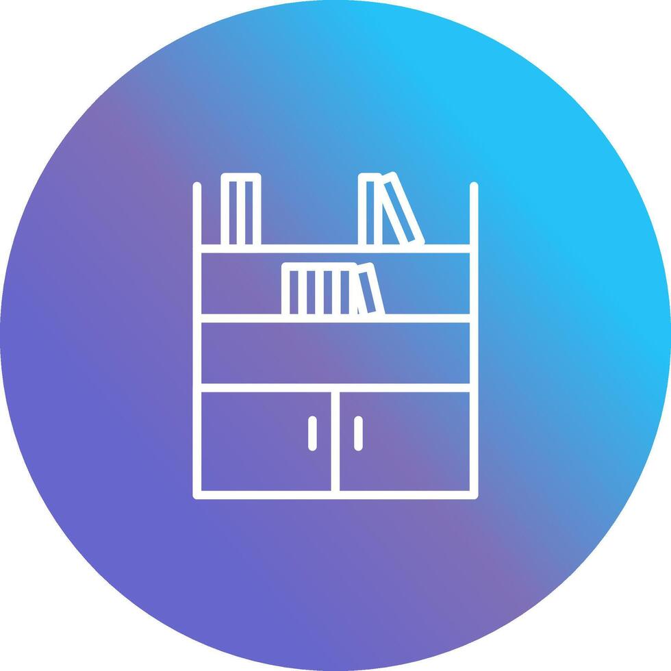 Book Shelf Vector Icon