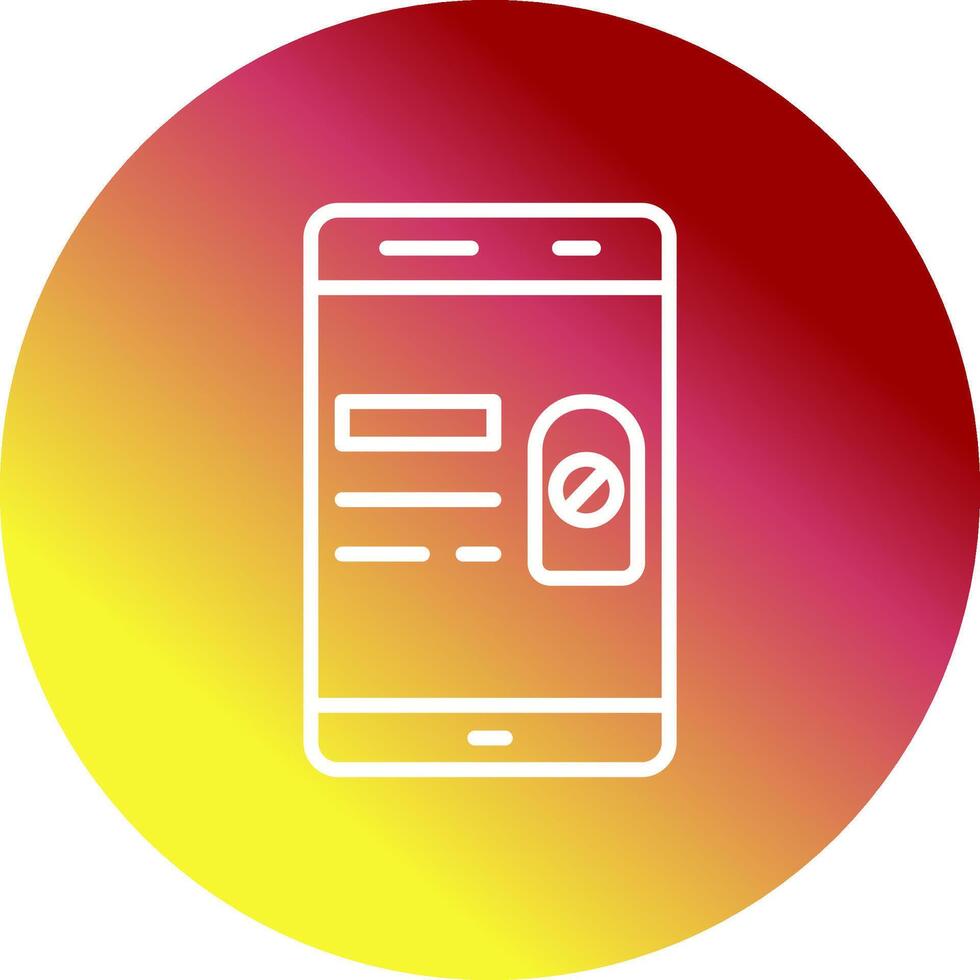 Do Not Disturb Vector Icon