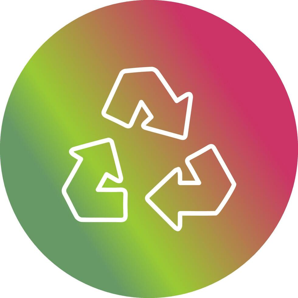 icono de vector de flecha de reciclaje