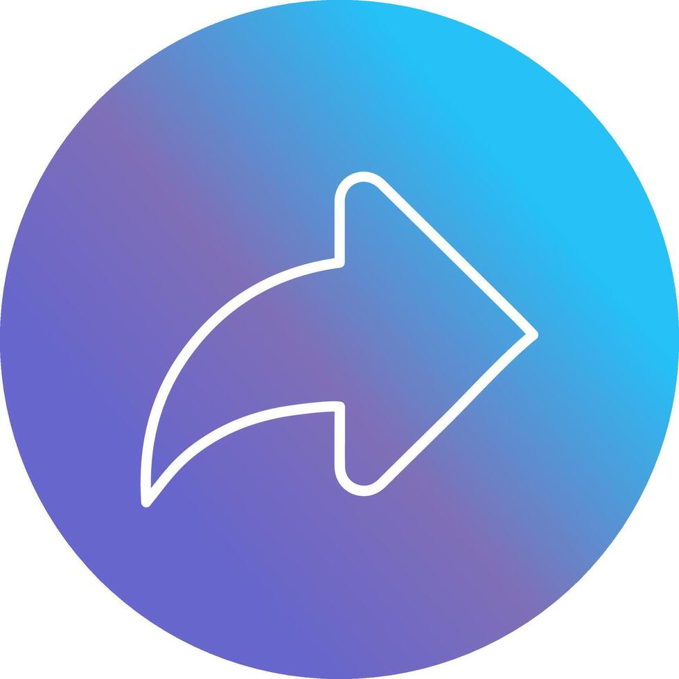Right Back Arrow Vector Icon