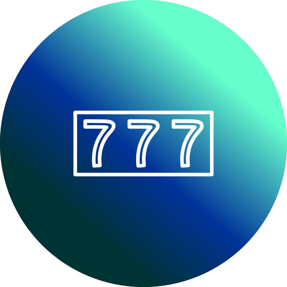 Triple Sevens Vector Icon