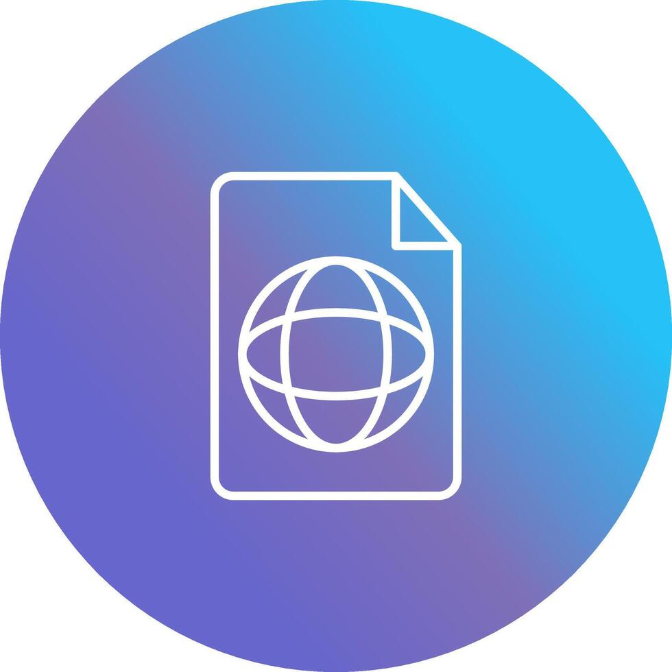 Global Profile Vector Icon