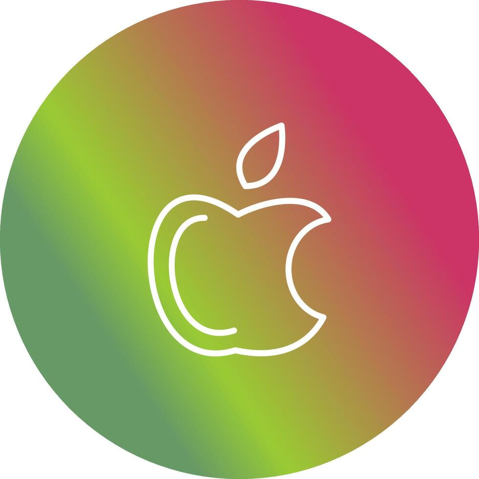 manzana logo vector icono