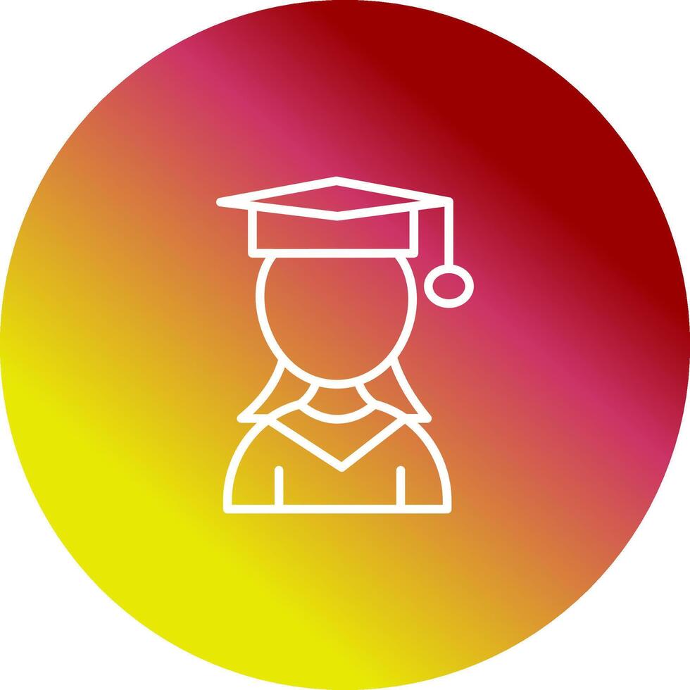 Female Student Vector Icon