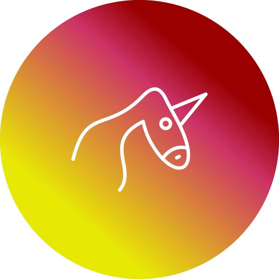 icono de vector de unicornio