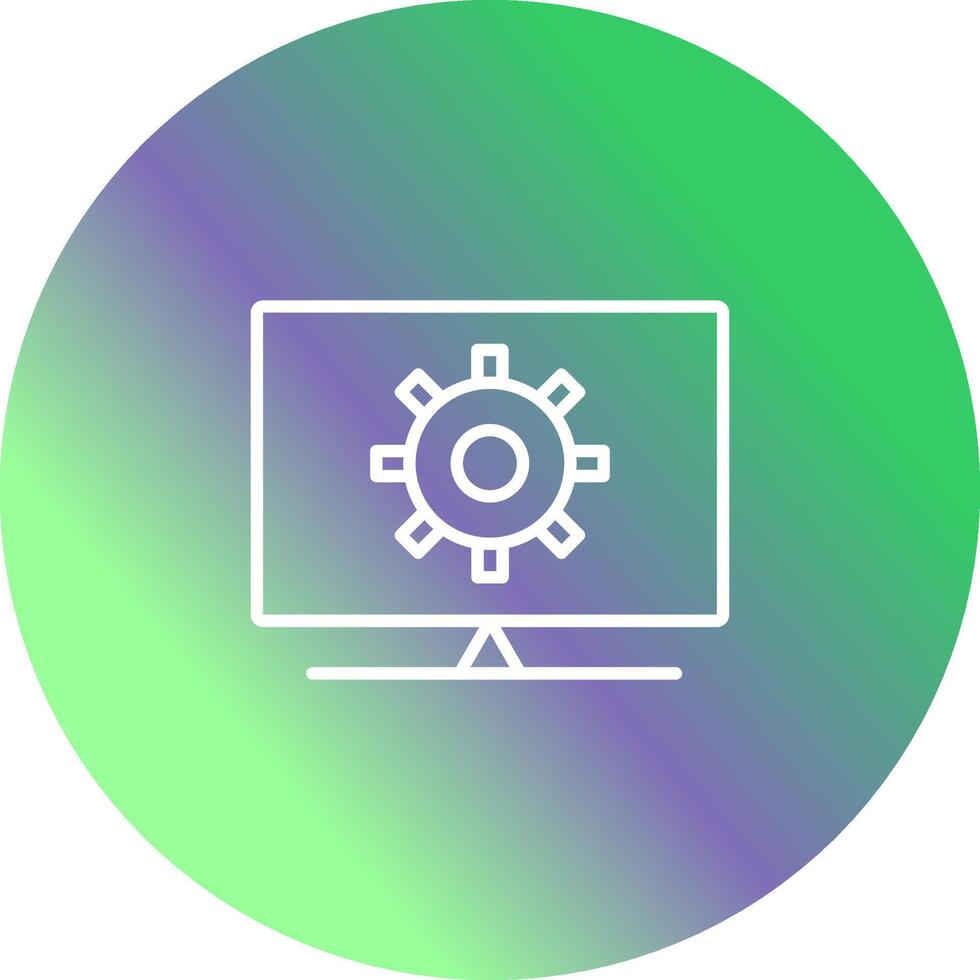 Computer Settings Vector Icon