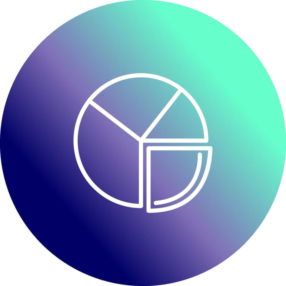 Pie Chart Analysis Vector Icon
