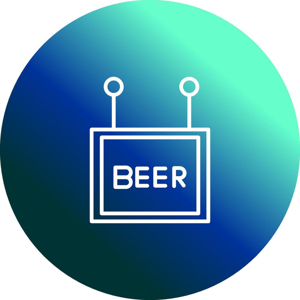 icono de vector de signo de cerveza