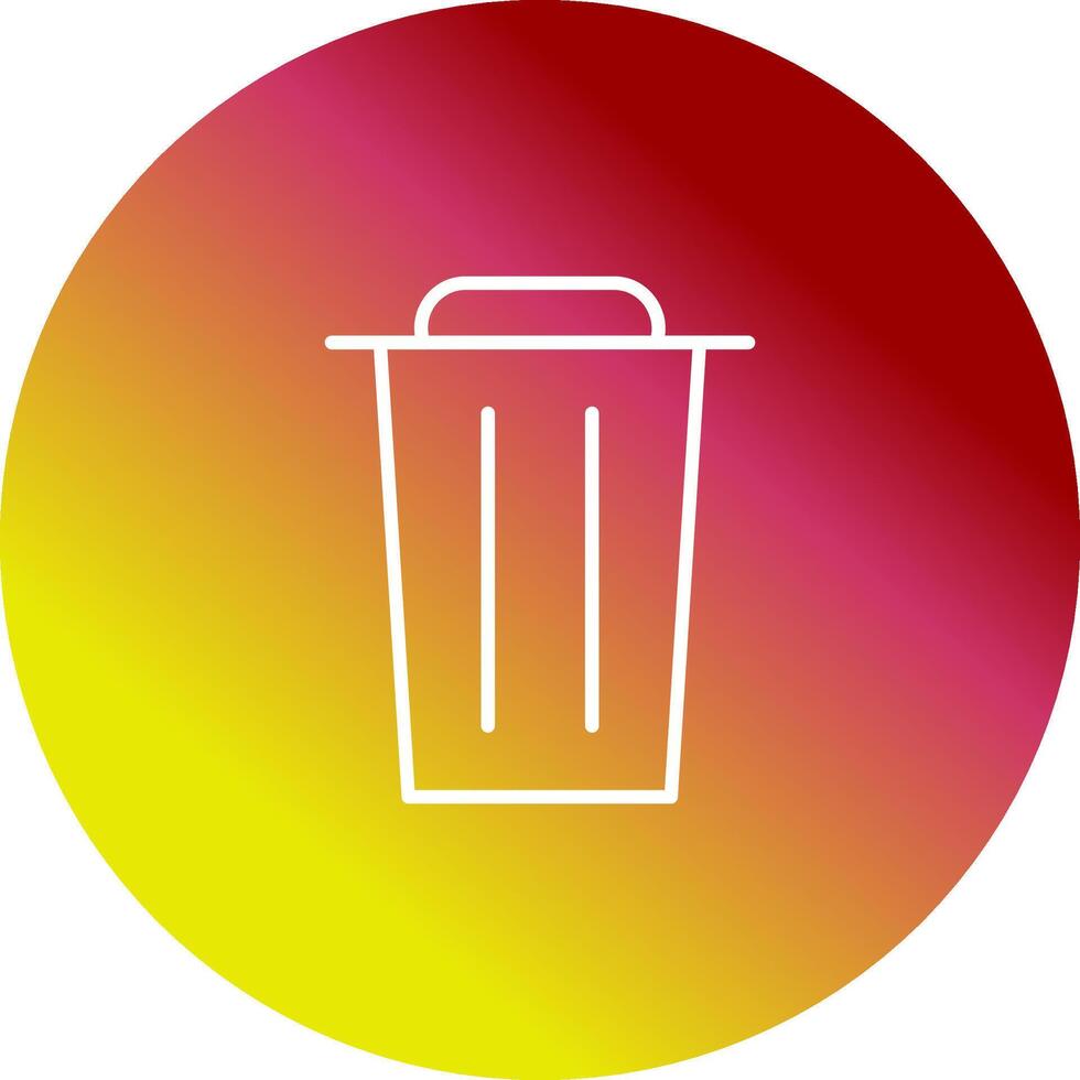 icono de vector de basura