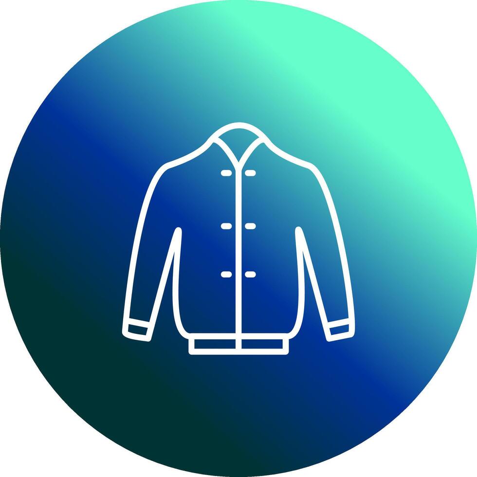 icono de vector de chaqueta elegante