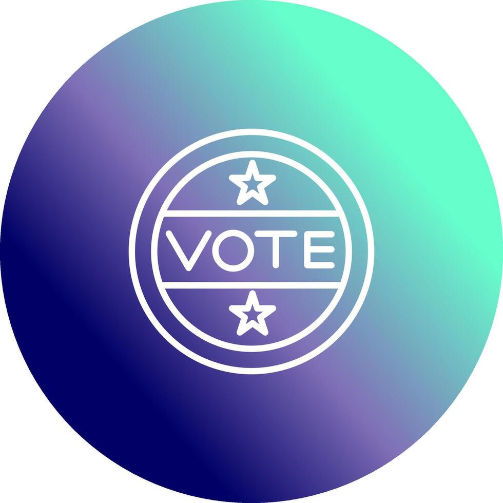 Vote Sticker Vector Icon