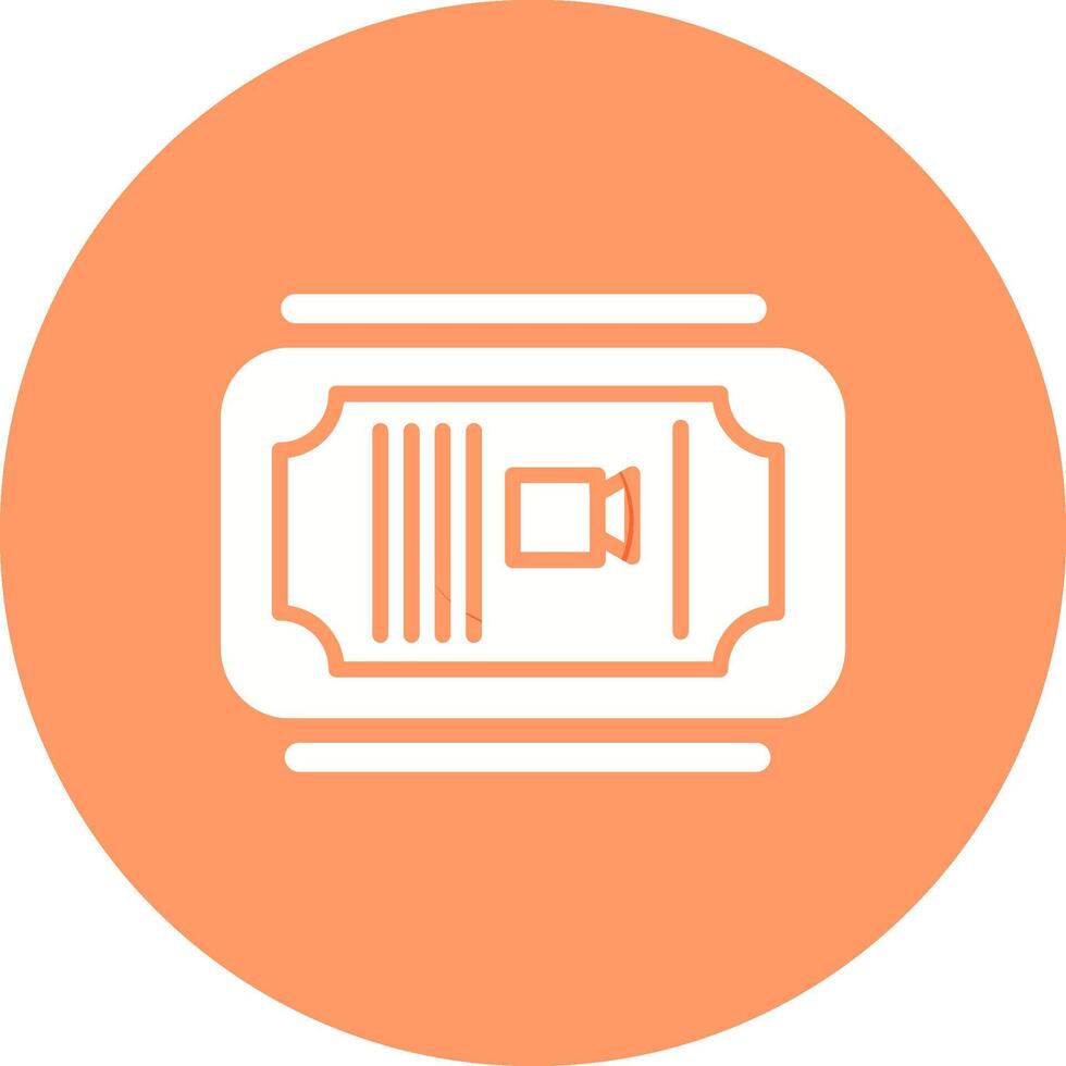 Cinema Ticket Vector Icon