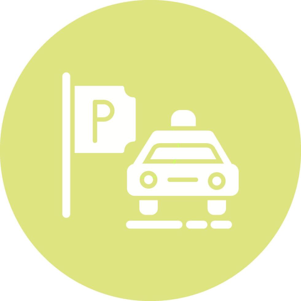 Taxi Stand Vector Icon