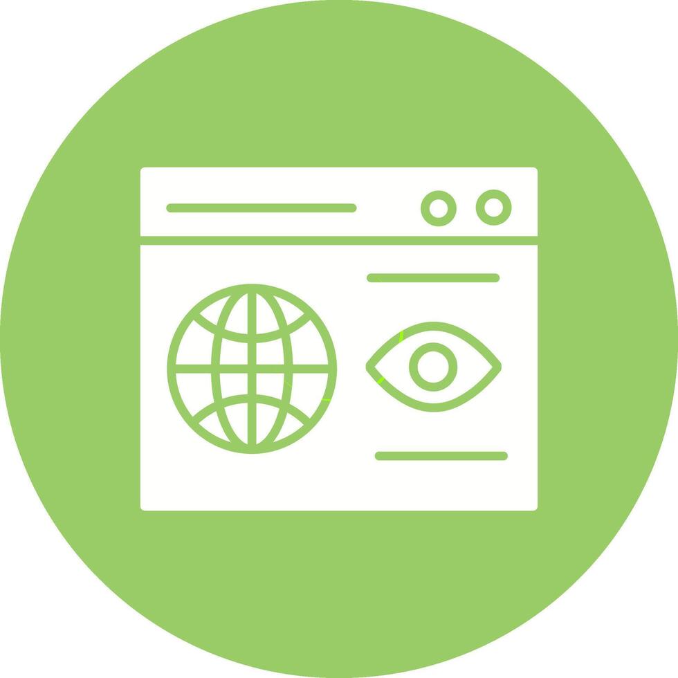 Web Visibility Vector Icon