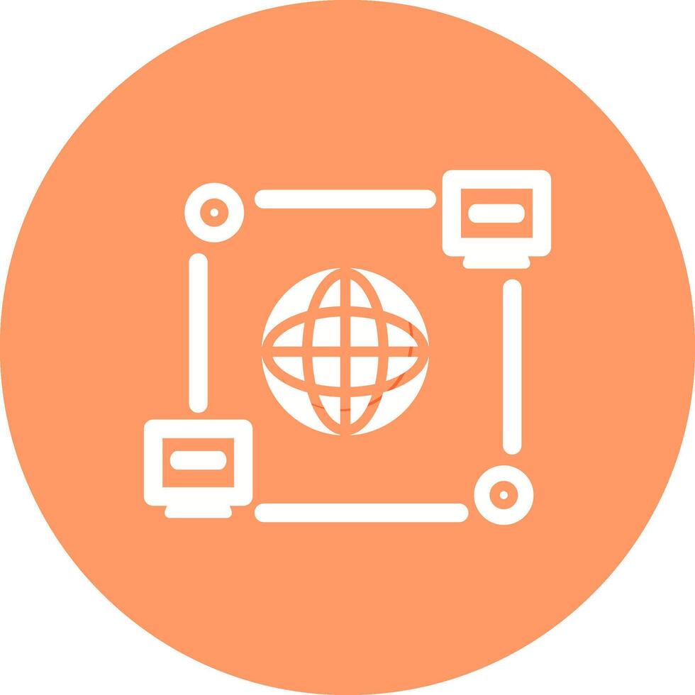 Computer Connection Vector Icon