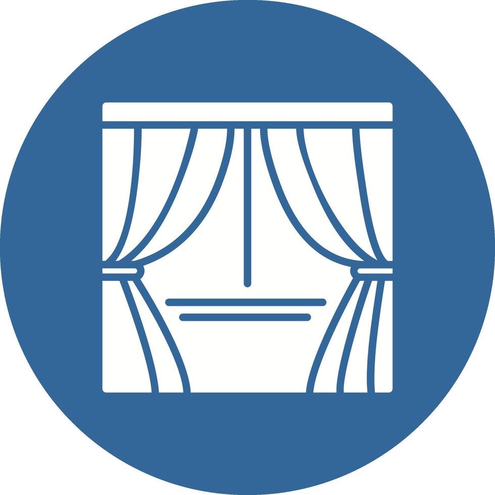 Curtains Vector Icon