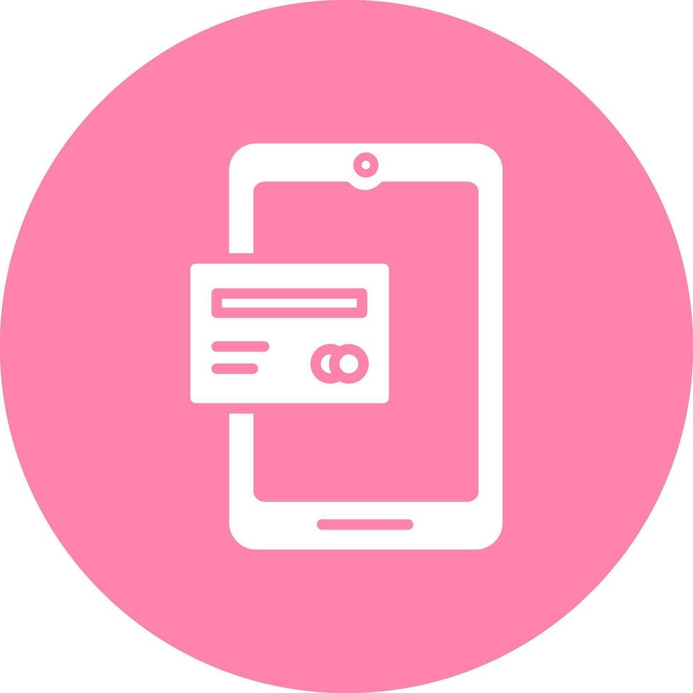 Mobile Banking Vector Icon